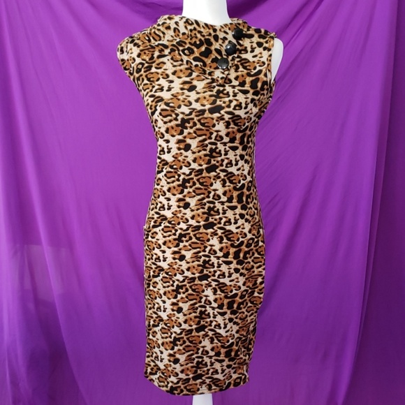 Amika Fashion Dresses & Skirts - Leopard Print wiggle dress